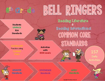 Preview of Bell Ringers: ELA Standards for Literary & Informational Text (157 Activities)