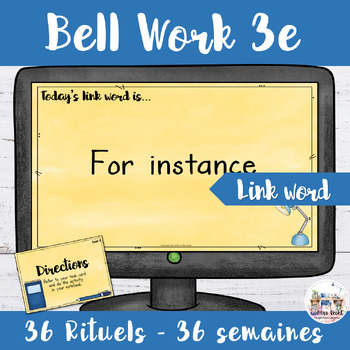 Preview of English Bell Ringers ESL Level 4 Link Words