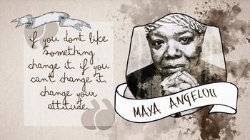 Preview of Bell Ringers - Maya Angelou - Women's History Month - Black History Month