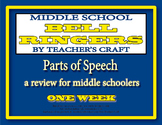 Middle School ELA Bell Ringers - Parts of Speech