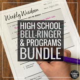 Bell-Ringers & Programs Bundle for HIGH School ELA