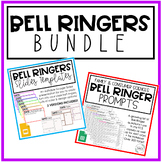 Bell Ringers Prompts & Slides Template | Class Starter | B