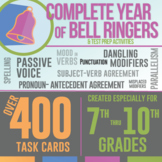 Bell Ringers Task Cards Bundle: Grammar Errors Test Prep Bundle