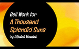 Bell Ringers for A Thousand Splendid Suns by Khaled Hosseini