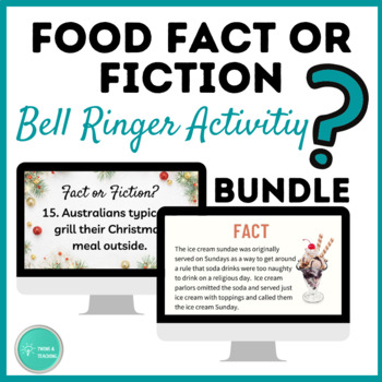 Preview of Bell Ringers for Culinary Arts and Family and Consumer Science - Home Economics