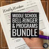 Bell-Ringers & Programs Bundle for MIDDLE School ELA