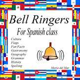 Bell Ringers for Spanish class for one semester (Do Now)