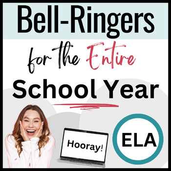 Preview of Bell-Ringers for the ENTIRE Year-40 WEEKS - EDITABLE PROMPTS w/ Mentor Sentences