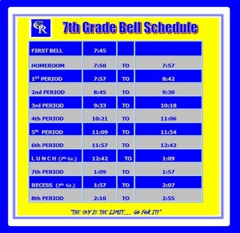 Preview of Bell Schedule Poster {EDITABLE}