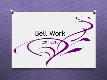 Preview of Bell Work 101
