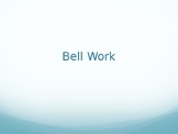 Bell Work For Criminal Justice Students