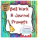 Bell Work and Journal Bundle for a Year- ELA