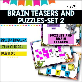 Preview of Bell ringers- Puzzles and Brain Breaks for Upper Primary- Set 2 