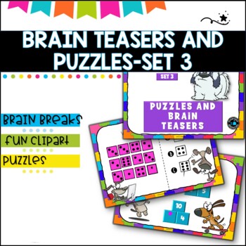Preview of Bell ringers-Puzzles and Brain Breaks for Upper Primary- Set 3 