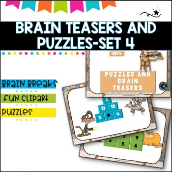 Preview of Bell ringers-Puzzles and Brain Breaks for Upper Primary- Set 4 