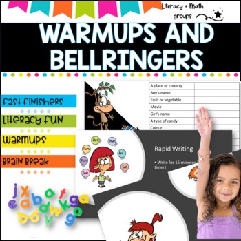Preview of Bell ringers- Warm ups - Brain Breaks Fast finishers  