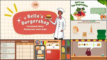 Preview of Bella's Burgershop - Vocational Skills Training 