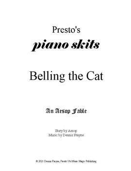 Preview of Belling the Cat, an Aesop Fable (piano/vocal/acting) (piano skits)