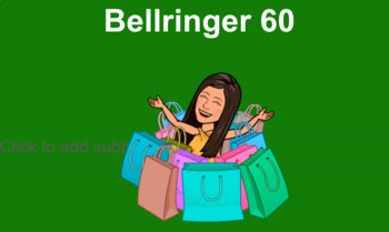 Preview of Bellringers Four 46-60