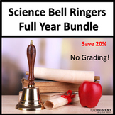 Science Bell Ringers and Warm Ups for Middle School Full Y