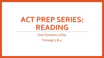 Preview of ACT Prep - Reading (2 of 3)