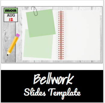 Preview of Bellwork Template Slides BUNDLE!