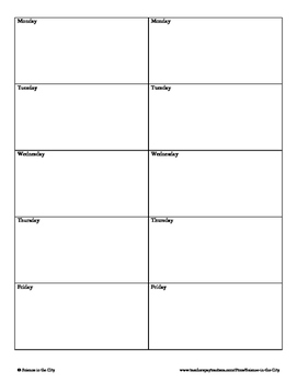Bellwork or Daily Warm Up Answer Sheet Template by Science in the City