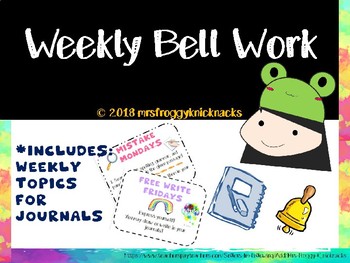 Preview of Bellwork_Weekly