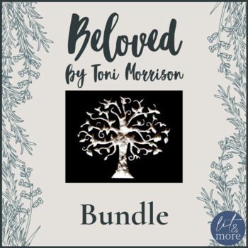 Preview of Beloved Toni Morrison Unit Bundle | Guided Notes Paired Texts & Glossary & Test