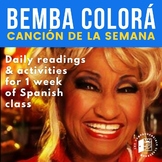 Bemba colorá by Celia Cruz song activities for Spanish classes