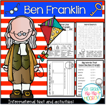 Preview of Ben Franklin...Informational Text and Activities