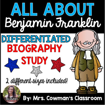 Preview of Ben Franklin Biography Study- Differentiated for First Grade