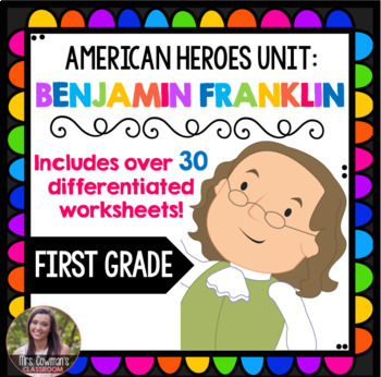 Preview of Ben Franklin First Grade Packet