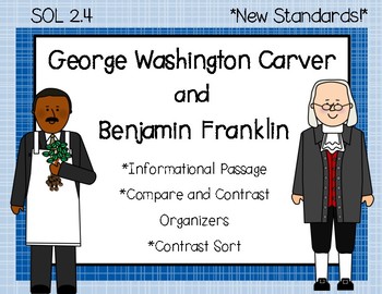 Preview of Ben Franklin & George Washington Carver - Compare and Contrast (SOL 2.4)