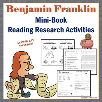 Preview of Ben Franklin Research Activities Mini-Book Project Worksheets