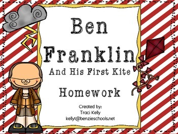 Preview of Ben Franklin and His First Kite Homework - Scott Foresman 1st Grade