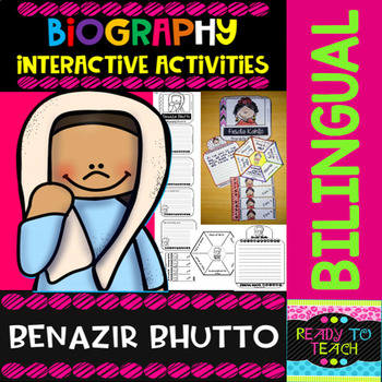 Preview of Benazir Bhutto - Interactive Activities - Dual Language