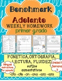 Benchmark Adelante 1st Grade UNIT 8 WK 3 Homework: sufijos