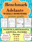 Benchmark Adelante 1st Grade UNIT 9 WK 2 Homework: Diptong