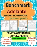 Benchmark Adelante 1st Grade Unit 10 Week 3 Homework Packe