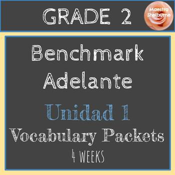 Preview of Benchmark Adelante Grade 2 Unidad 1 Activity Pack (4 weeks)
