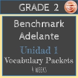 Benchmark Adelante Grade 2 Unidad 1 Activity Pack (4 weeks)