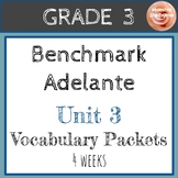 Benchmark Adelante Grade 3 Unidad 3 Activity Pack (4 weeks)