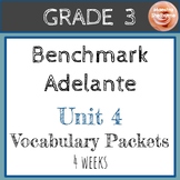 Benchmark Adelante Grade 3 Unidad 4 Activity Pack (4 weeks)