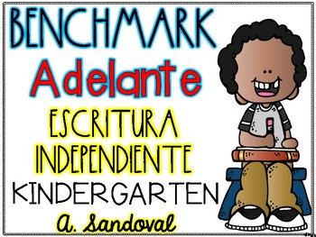 Preview of Benchmark Adelante KINDERGARTEN Writing Journals Units 1-10