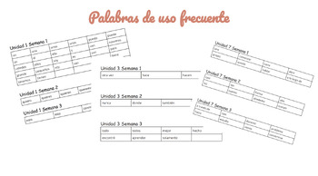 Preview of Benchmark Adelante- Spanish High Frequency Words