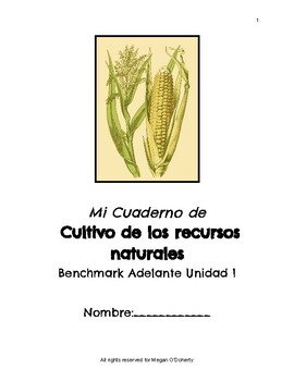 Preview of Benchmark Adelante - Student Notebook - Unidad 1