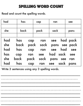 ks1 spelling homework activities