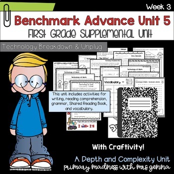 Preview of Benchmark Advance - 1st Grade UNIT 5 Week 3 with Depth and Complexity 