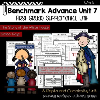 Preview of Benchmark Advance - 1st Grade UNIT 7  Week 1 with Depth and Complexity